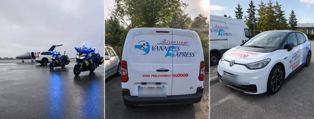 Transport de sang urgent Vannes Express : escorte, fourgon et véhicule dédiés aux prélèvements